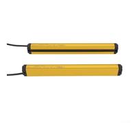 Interrupteur de capteur de rideau lumineux pour automatisation industrielle, 4 à 12 faisceaux, IP65, 10-30 VDC, sortie NPN, alliage d'aluminium, jaune (4 faisceaux)