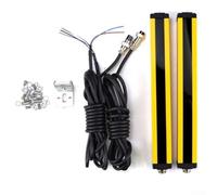 Interrupteur de capteur de rideau lumineux pour automatisation industrielle, sortie NPN photoélectrique à 4 faisceaux, certifié IP65, boîtier en alliage d'aluminium, longueur 195 mm (BEM0420-30NB)