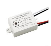 Interrupteur de capteur de son et de lumière AC 220 V avec fonction marche/arrêt automatique pour contrôle de l'éclairage des couloirs, entrepôts, escaliers