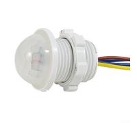 Interrupteur de capteur infrarouge pour le corps humain conçu pour un contrôle intelligent de l'éclairage avec une portée de détection de 4 m et un large angle de détection de 120 degrés