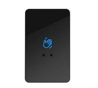 Interrupteur de capteur infrarouge sans contact pour ouverture de porte sans contact, détecteur de mouvement infrarouge 12 V/24 V CC avec distance de détection réglable 5-20 cm, NO/sortie, bleu (noir