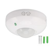 Interrupteur de Capteur Pir, 10A 220V-240V Détecteur de Mouvement Interrupteur IR Détecteur de Mouvement Auto LED Downlights Interrupteur, pour La Lumière des Salles de Bains Et du Couloir