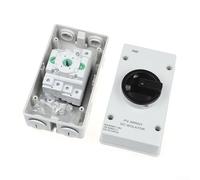 Interrupteur de charge photovoltaïque 32 A DC IP66 étanche inviolable Connecteurs pré-câblés Déconnecteur d'alimentation solaire pour résidentiel commercial RV bateau 1200 V Blanc 16,9 x 8 x 6 cm