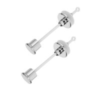 Interrupteur de Chasse d'Eau WC à Tirette, Mécanisme Bouton Compatible Anciens Modèles, Kit de Remplacement 2 Pièces en Métal pour Rénovation