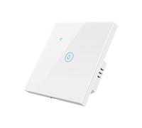 Interrupteur de chauffe-eau intelligent Zigbee, panneau tactile en verre, aucune ligne neutre nécessaire et ligne neutre nécessaire double Mode, Hub Zigbee requis, EU, 40A