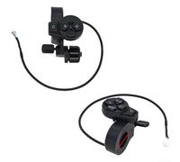Interrupteur de clignotant avec bouton klaxon pour trottinette électrique Ninebot ZT3 Pro | Construction en acier ABS | Indicateur directionnel noir pour une meilleure sécurité de conduite