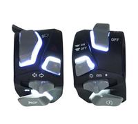Interrupteur De Clignotant Interrupteur Universel Pour Guidon De Moto 22mm 7/8 Pouces Voyant D'avertissement Clignotant Klaxon Bouton De Démarrage Et D'arrêt Avec Lumière