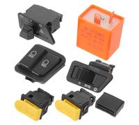 Interrupteur de Clignotant pour Moto, Commande de Phare et Klaxon | Kit Contacteur D’allumage, Plastique et Alliage, pour Scooter Chinois, Entretien Routier, Remplacement