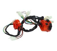 Interrupteur De Commande Bouton Interrupteur Combiné De Guidon De Moto avec Lumière, Accessoires De Réglage De Couleur Transparente pour Dirt Bike(5)