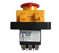 Interrupteur de commande d'alimentation DKLD DZ05 7 broches IP55 400VAC 10A étanche arrêt d'urgence démarrage marche arrêt bouton-poussoir de sécurité électromagnétique commutateurs à bouton-poussoir