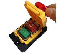 Interrupteur de commande d'alimentation KJD22, 4 broches, IP54, 250vac, 12(10) A 5E4, bouton-poussoir électromagnétique marche/arrêt, interrupteur d'alimentation for Machine, TUV