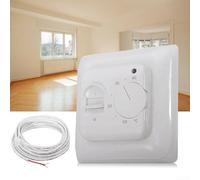 Interrupteur de commande de chauffage électrique pour systèmes au sol, sortie 16 A, montage mural, fonctions de sécurité automatiques