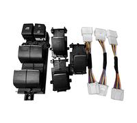 Interrupteur de commande de fenêtre 1 Ensemble Bouton Commutation Lève-vitre Électrique LED Bleue Avec Câble Pour Toyota Pour RAV4 RAV 4 2019 2020 Mise À Niveau Du Rétroéclairage LHD Levé Vitre