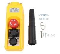 Interrupteur de commande de grue 220 V IP54 pour treuil industriel et élévateur de fret - Interrupteur à bouton-poussoir durable avec contacts en cuivre