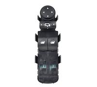 Interrupteur de commande de lève-vitre électrique 6554.HA 6554HA .HE 6554HE 9651464277 Bouton de commutation principal lève-vitre électrique pour conduite à gauche pour Citroën C4 2004-2011(2 Windows)