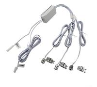 Interrupteur de commande de lumière LED pour porte d'armoire, DC 12 V-24 V, charge 100 W, IP20, avec détecteur de mouvement et activation tactile, pour systèmes de porte double/triple (B)