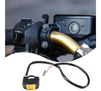 Interrupteur de commande de phare de moto avec support de guidon ON OFF bouton pour motos tout-terrain, VTT, scooters et design ABS fiable de 22 mm de diamètre intérieur