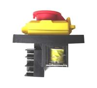 Interrupteur de commande de puissance industriel, KJD12-14 250 V, 6 broches, étanche, bouton-poussoir de démarrage et d'arrêt industriel for scie, perceuse, meuleuse