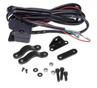 Interrupteur de commande de treuil à bascule 12 V pour VTT, UTV - Support de guidon étanche et robuste - Compatible avec WARN KFI Ramsey Superwinch Venom Badland - Câble noir pour sauvetage hors route
