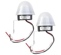 Interrupteur de commande extérieur pour éclairage de rue avec capteur photocellulaire 220 V 12 V Compatibilité étanche Corps ABS Couvercle champignon Activation crépuscule Dawn (AS-20 (AS-20 (220 V))