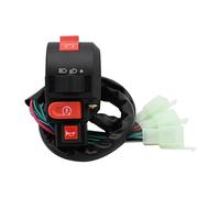 Interrupteur De Commande Guidon Moto, 22mm, Pour ATV, Scooter, Klaxon, Clignotants, Indicateur Démarrage Et D'arrêt, Lumière Commodo Phare Moto