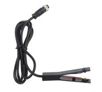 Interrupteur de commande onduleur à 3 ports avec câble de 1,5 m pour systèmes 12 V 24 V, contacts en cuivre robuste, panneau de bouton poussoir en alliage d'aluminium pour pêche en bateau, camping-car