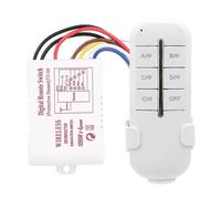 Interrupteur de Commande sans Fil Moderne pour une Installation Facile, 1/2/3/4 Voies ON/OFF AC180-240 V 1000 W, Code Spécial pour une Utilisation Multi-ensembles, Anti-perturbation, (MR704