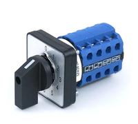 Interrupteur de commutation à 9 positions, 440 V, 20 A, grande charge de courant, 0-1-2-3-4-5-6-7-8, terminal à 16 broches, bouton de rotation, interrupteur sélecteur de came (48 x 48 panneau)