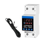 Interrupteur de contrôle de température haute puissance AC 220 V Capteur de température thermique NTC réglable à compte à rebours de haute précision Rail DIN(Epoxy head)