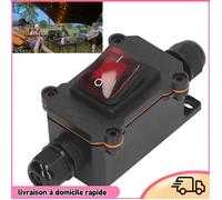 Interrupteur de cordon en ligne - DILWE - Rouge - 25A - Étanche IP65 - 4 Broches