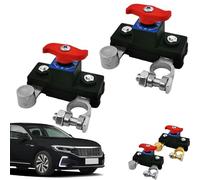 Interrupteur De Coupure De Batterie De V oiture 2Pièces, 12V/24V Interrupteur À Lame Disjoncteur De Batterie En Cuivre P ur, Contrôle De Déconnexion De Batteries De Voiture, Pour Bateau, Camping-car