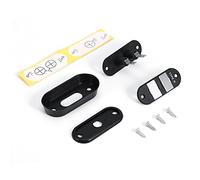 Interrupteur de de Porte Coulissante Système de Verrouillage de Porte D'électrode Noir avec 4 Vis Serrure de Porte Coulissante pour Voiture, Camion, Camionnette