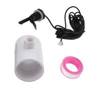 Interrupteur de débit de piscine FS 320 avec tee pour piscines avec capteur de débit d'eau fiable et câble de 4 à 5 mètres pour une intégration transparente du système de piscine au sel