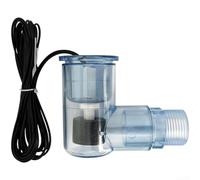 Interrupteur de débit, filetage de 1,9 cm, capteur de niveau de liquide pour CVC, détection précise du flotteur, durabilité du matériau PP, protection du bac de vidange (A)