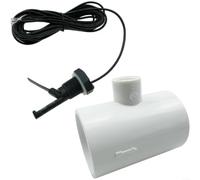 Interrupteur de débit GLX-FLO-RP pour Hayward pour systèmes d'eau salée Goldline Aquarite, remplacement pour GLXFLORP et OPT-FS, avec câble de 4,5 m et prise téléphonique, y compris raccord en T pour