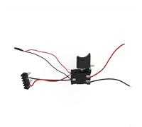 Interrupteur de déclenchement pour perceuse électrique 21 V sans fil, bouton de contrôle de vitesse avec lumière LED, remplacement en plastique 65 x 40 mm