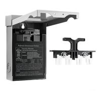 Interrupteur de déconnexion 30 A CA 120/240 V monophasé extérieur avec boîtier en acier galvanisé verrouillable résistant aux intempéries pour équipement électrique