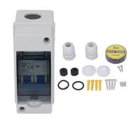 Interrupteur de déconnexion CC 40 A, disjoncteur miniature à couvercle transparent de protection avec boîtier de distribution IP65 1000 V