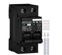 Interrupteur de déconnexion DC1000V 2Pôles Disjoncteur CC Protection contre les surcharges et les courts-circuits 6KA 10A 20A 30A 40A 60A(25A)
