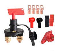 Interrupteur de déconnexion de batterie, 12 V/24 V CC, isolateur de coupure principal, résistant aux intempéries, serrure à clé pour voiture, camion, bateau, camping-car, tracteur