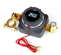 Interrupteur de déconnexion de batterie 300 A avec voltmètre 12 V 24 V 36 V 48 V Interrupteur marche/arrêt pour camping-car, yacht, camion, voiture marine