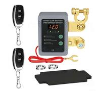 Interrupteur de déconnexion de batterie à distance 12 V 240 A avec coupure de tension automatique, contrôle manuel et sans fil, affichage de la tension LED et haute intensité nominale, compatible avec