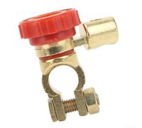 Interrupteur de déconnexion de batterie de véhicule 100 A avec protection contre les fuites, disjoncteur rotatif de type L pour automobile et marine, compatible avec terminal négatif (rouge)