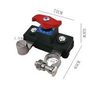 Interrupteur de déconnexion de batterie de voiture, disjoncteur automatique manuel, Anti-mise hors tension, protection contre les fuites, pièces automobiles universelles 12V/24V(Silver)