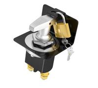 Interrupteur de déconnexion de batterie Kacepar, interrupteur principal de coupure de batterie avec plaque de verrouillage, compatible avec voiture, camping-car, bateau