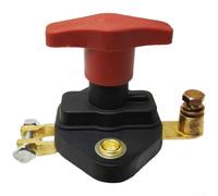 Interrupteur de déconnexion de batterie robuste de type L pour voitures, camions et tracteurs - Construction en cuivre pur, étanche, coupure rapide pour l'entretien et le stockage (A)