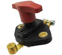 Interrupteur de déconnexion de batterie robuste de type L pour voitures, camions et tracteurs - Construction en cuivre pur, étanche, coupure rapide pour l'entretien et le stockage (B)