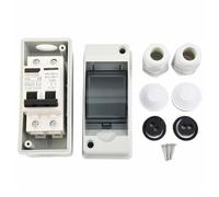 Interrupteur de déconnexion solaire 63 A avec boîtier combinateur PV, double tension AC 90-400 V/DC 12-400 V, disjoncteur isolateur IP65 pour systèmes photovoltaïques