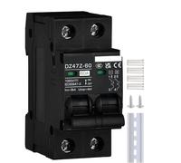 Interrupteur de déconnexion solaire DC1000V 2Pôles Disjoncteur CC Protection contre les surcharges et les courts-circuits 6KA 10A 20A 30A 40A 60A(30A)