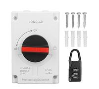 Interrupteur de déconnexion solaire PV, étanche IP66, interrupteur DC pour bateau RV, DC1200V 32A 4P